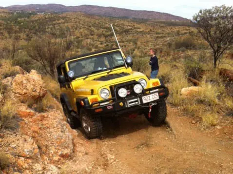 Jeep TJ Wrangler with Airbag Man coil helper kit CR5044 fitted