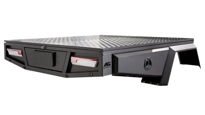 Autospec dual cab tray with trundle 1700
