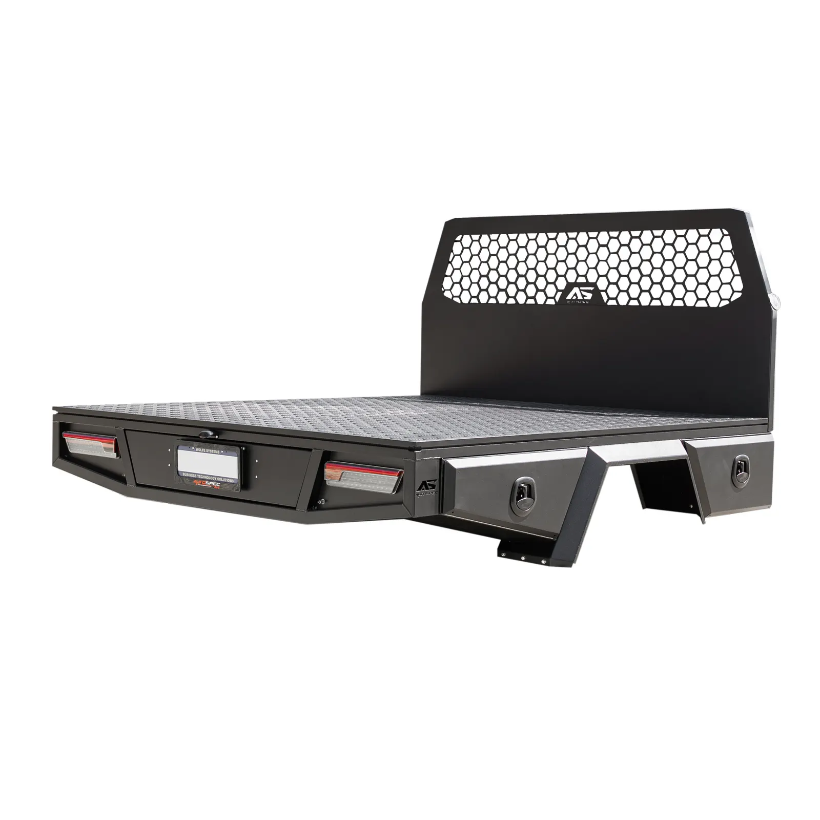 Autospec aluminium American truck tray with headboard