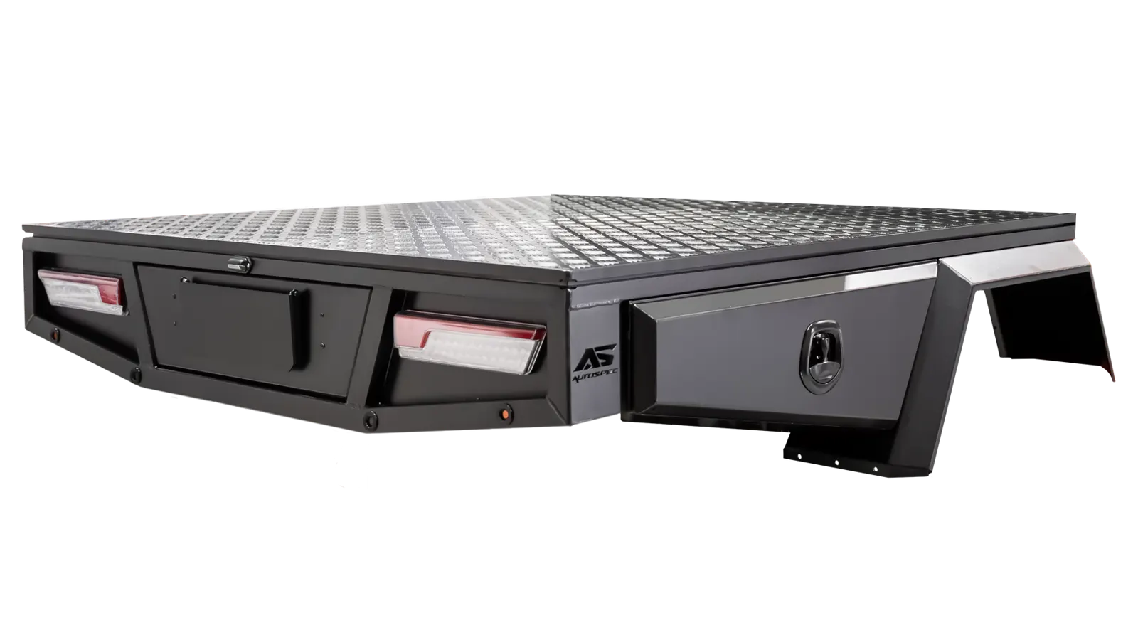 Autospec aluminium tray with under tray toolboxes