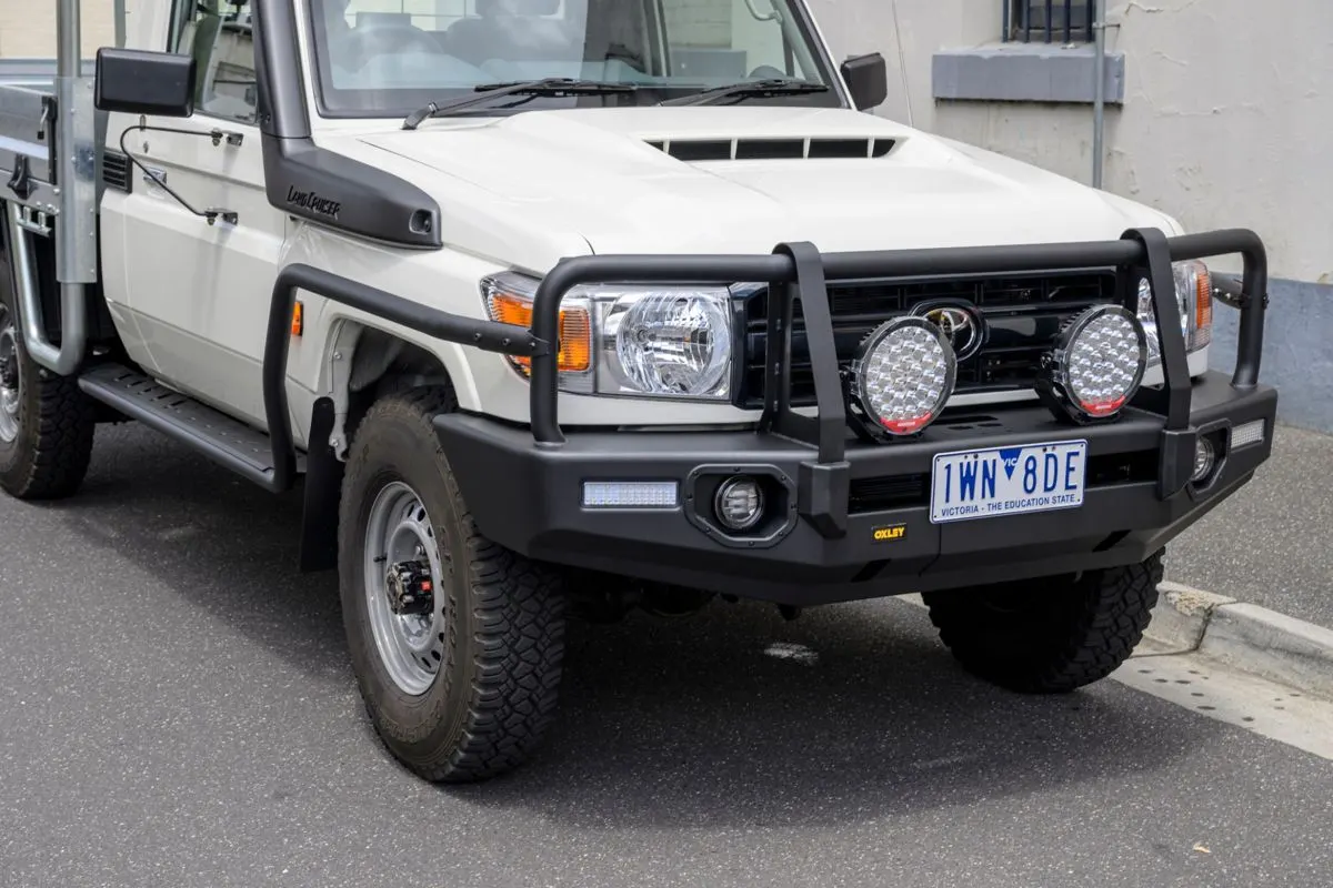 Toyota LandCruiser 70 Series fitted with accessories