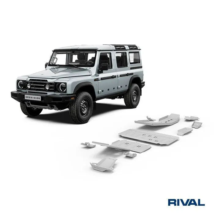 Rival 5-piece aluminium underbody kit (engine, transfer case, radius arms, front and rear differential), Ineos Grenadier