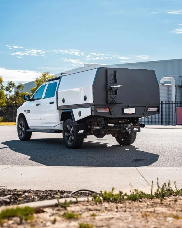 Autospec aluminium American truck canopy, 2000mm, black
