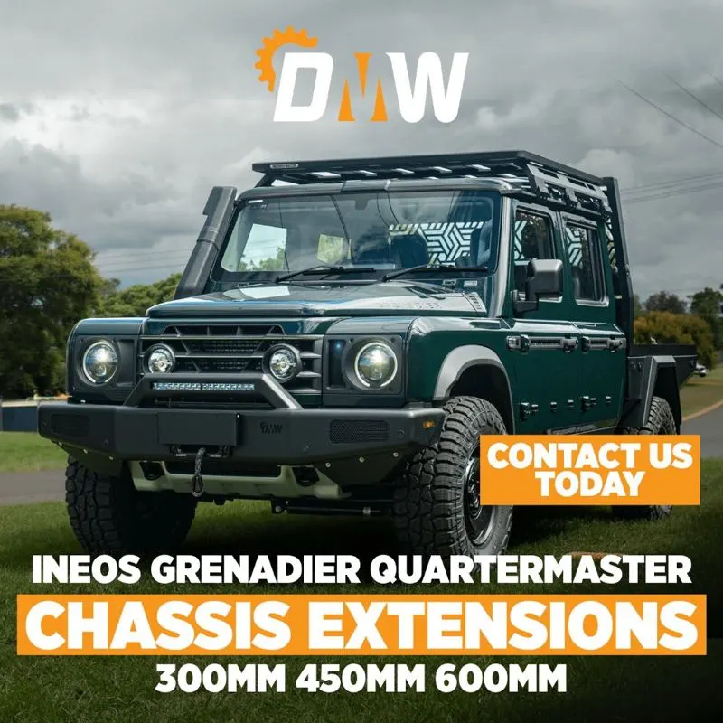 DMW chassis extension, Ineos Quartermaster