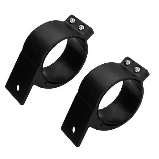 RoadVision universal bull bar clamp bracket, 76-81 mm tube, black