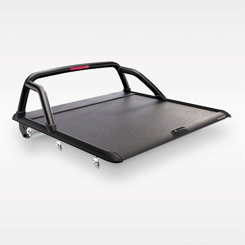 Mountain Top MTR manual roller cover and sports bar bundle, Holden Colorado 2012-2020 (Dual Cab, black finish)