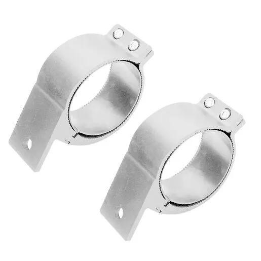 RoadVision universal bull bar clamp bracket, 49-54 mm tube, silver