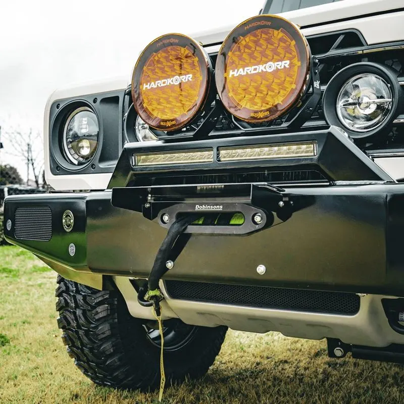 DMW bumper replacement winch bar with integrated 20 inch light bar, Ineos Grenadier and Quartermaster