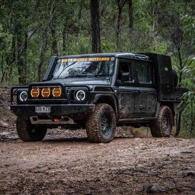 DMW hoop replacement bull bar, Ineos Grenadier and Quartermaster
