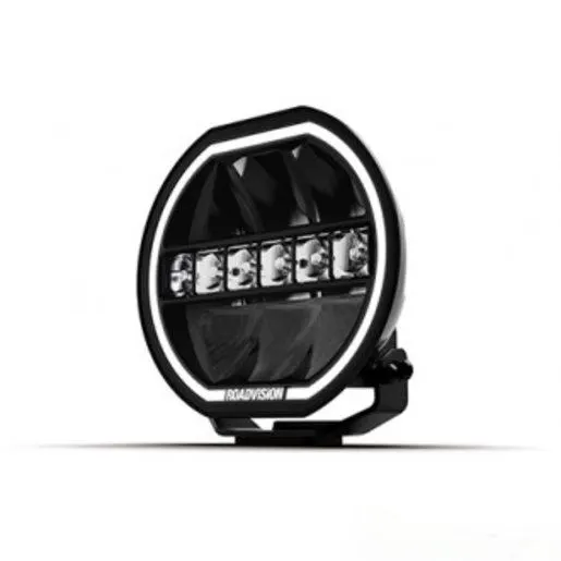 RoadVision Stealth S8 8 inch LED driving light with dual colour halo DRL