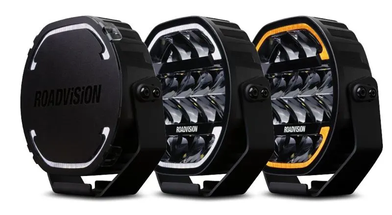 RoadVision Dynamilux 8 inch LED driving light with dual colour DRL