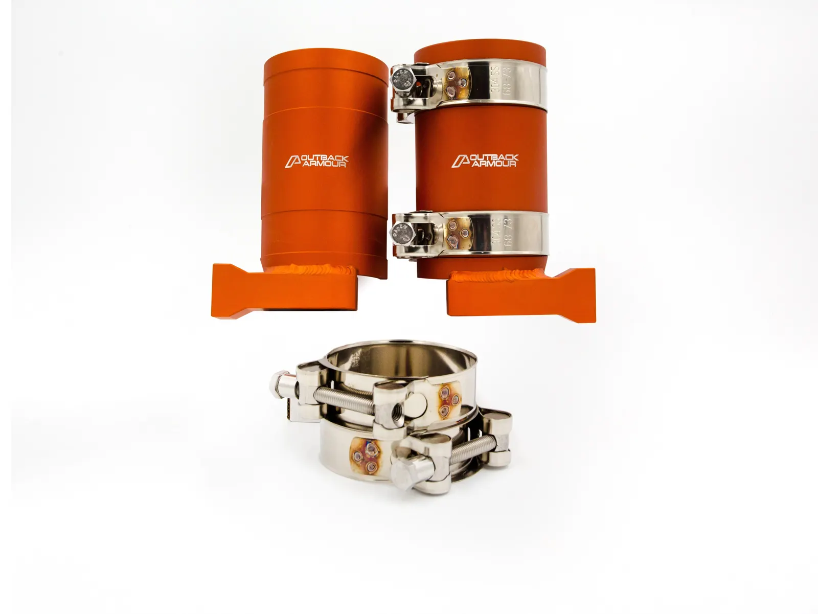Shock Absorber Stone Shield Kit - Rear - Includes T-bolt clamps