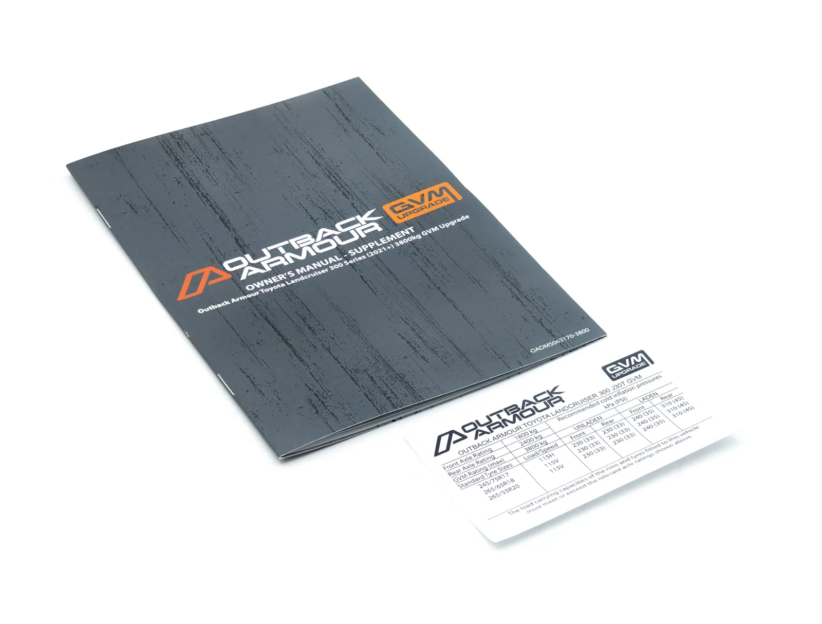 GVM Document Pack (OMS+TPL) - Ranger PY 3600kg GVM