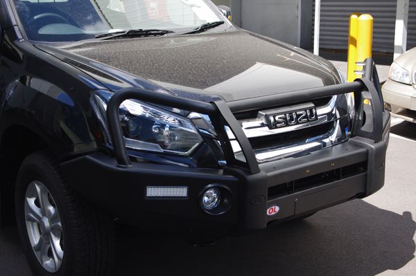 Opposite Lock Post-type bull bar, Isuzu MU-X