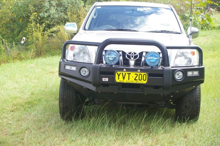 Opposite Lock Post-type bull bar, Toyota Prado 120