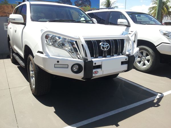 Opposite Lock Post-type bull bar, Toyota Prado 150