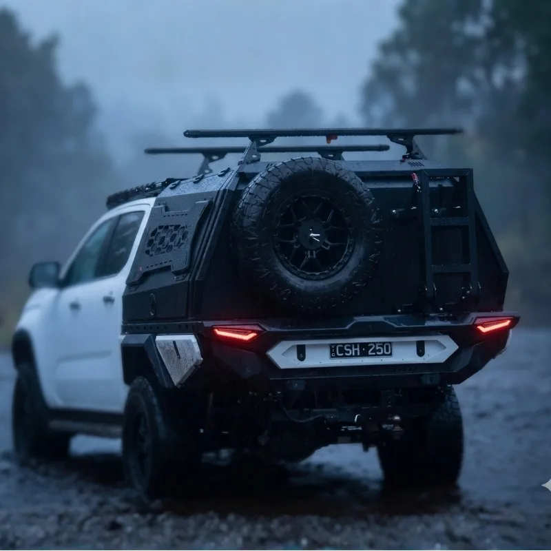 TrailMax Reaper canopy on a TrailMax tray, rear lights on