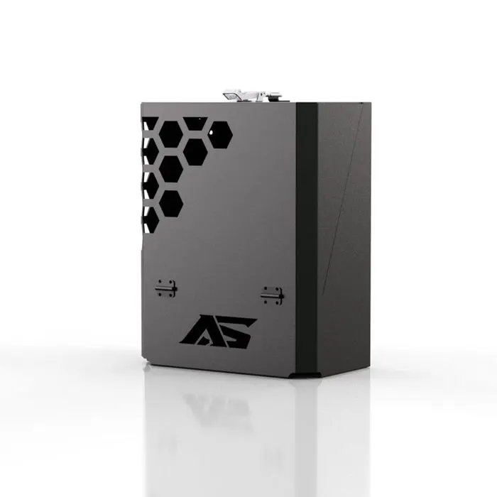 AutoSpec lockable jerry can holder, matte black