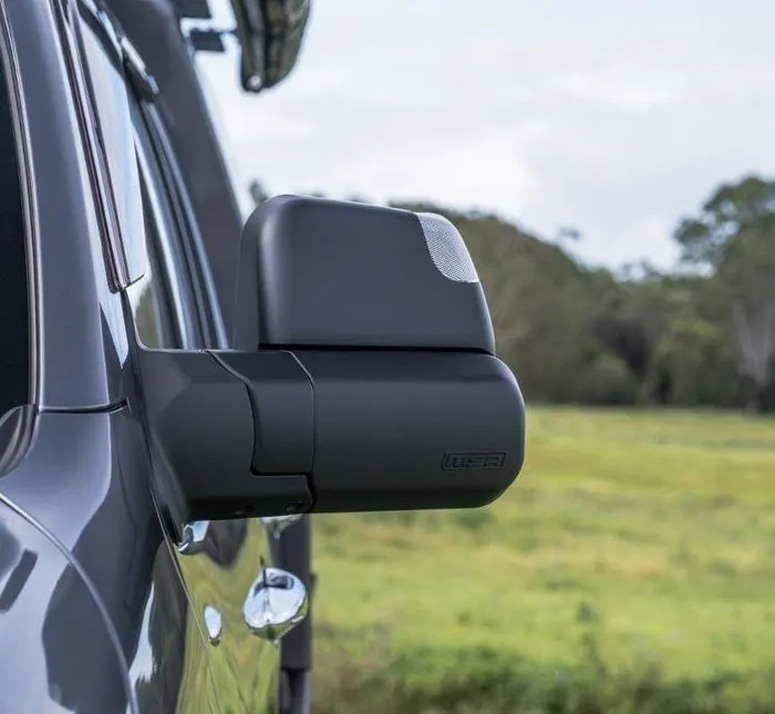 MSA towing mirrors, electric, indicators, temp sensor (black)