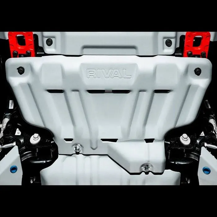 Rival aluminium radiator bash plate