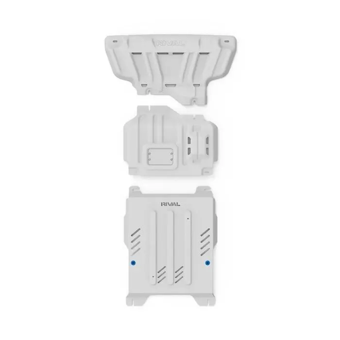 Rival 3-plate aluminium underbody kit: radiator, engine, transmission
