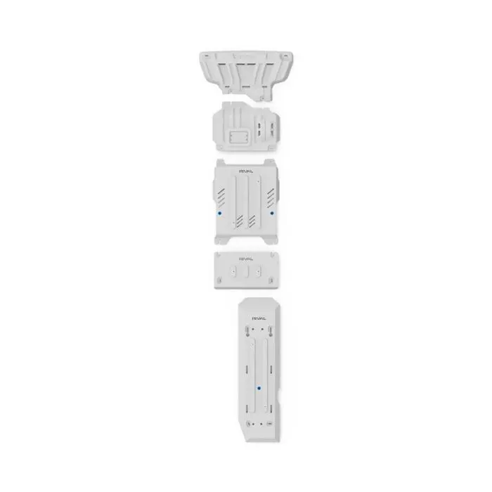 Rival 5-plate aluminium underbody kit: radiator, engine, transmission, transfer case, fuel tank