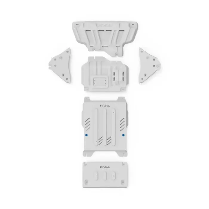 Rival 5-plate aluminium underbody kit: radiator, engine, transmission, transfer case, lower control arms