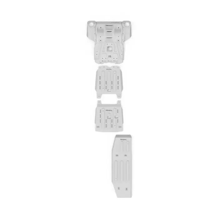 Rival 5-plate aluminium underbody kit: radiator, engine, transmission, transfer case, fuel tank (new design)