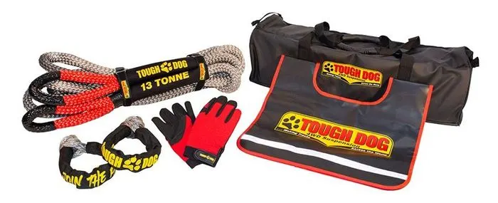 Tough Dog recovery kit with 13T kinetic rope