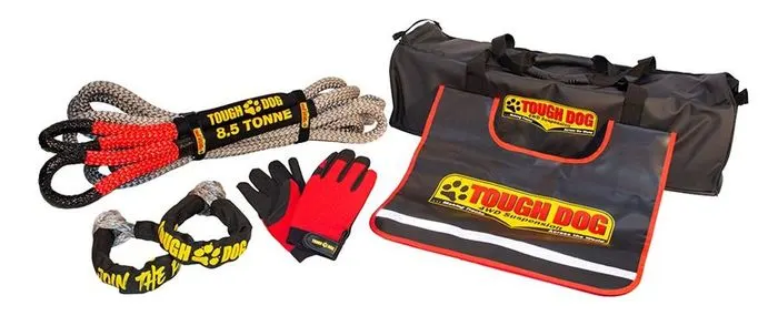 Tough Dog recovery kit with 8.5T kinetic rope